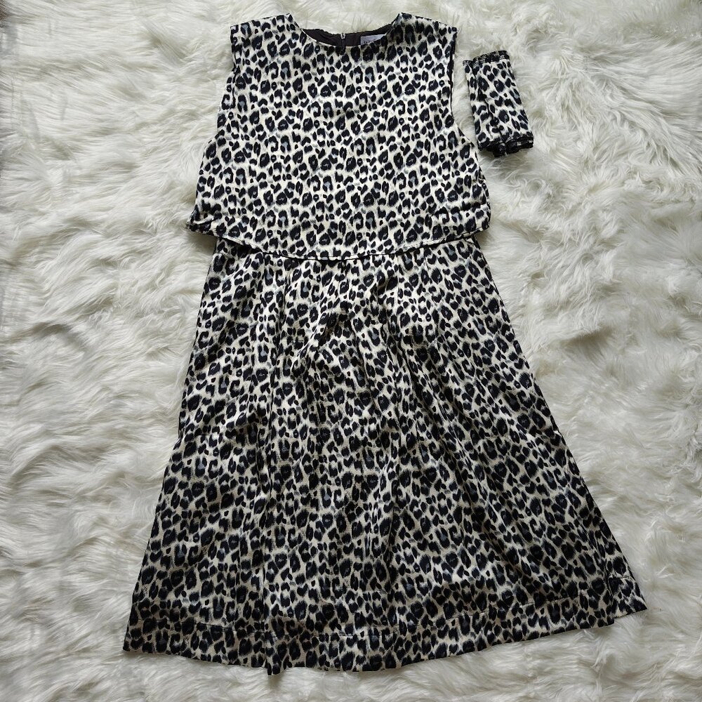 Sally & Tess Leopard Print Dress, SIZE Medium